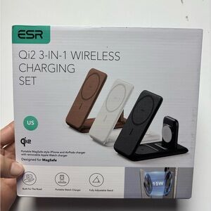 ESR Qi2 3-in-1 Wireless Charging Set white